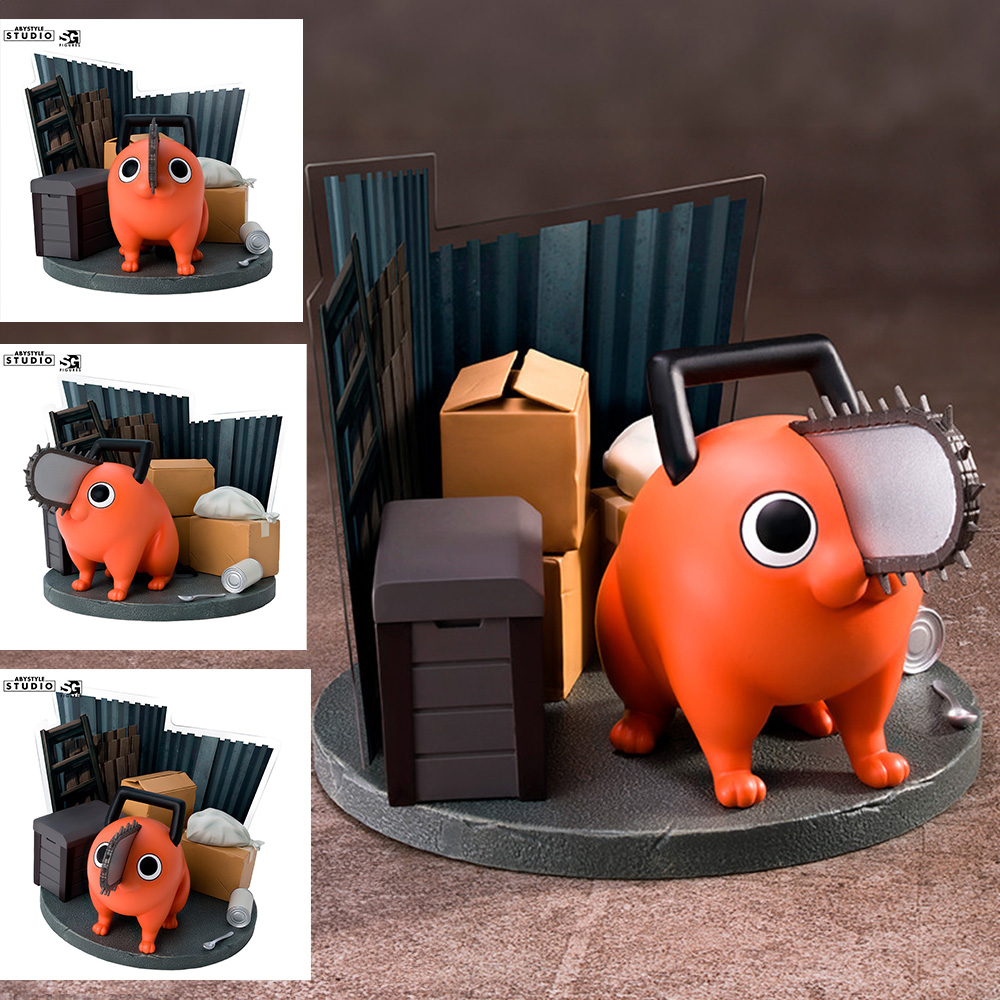 Figurine Pochita Chainsaw Man ABYstyle Studio - Pièce De Collection Officielle, Détaillée, Avec Boîte Fenêtre