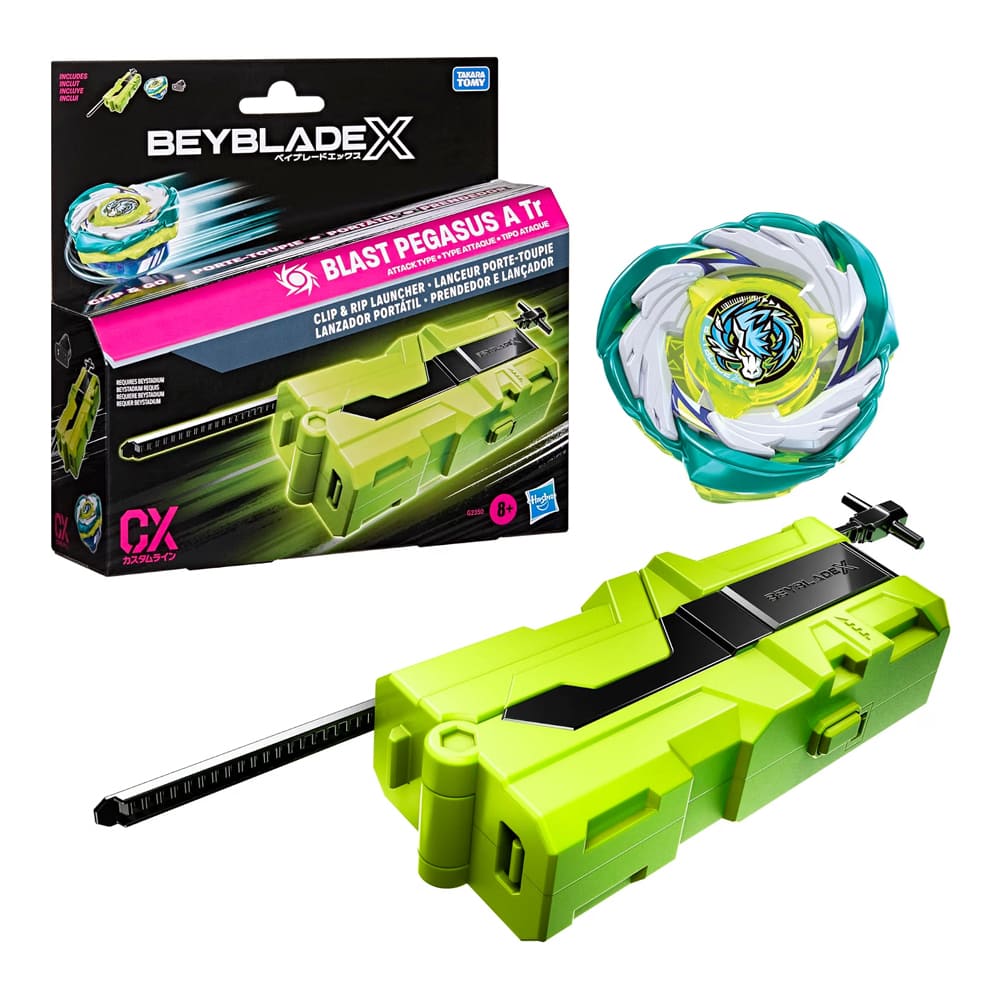 Beyblade X Blast Pegasus A Tr – Clip & Rip Launcher Set