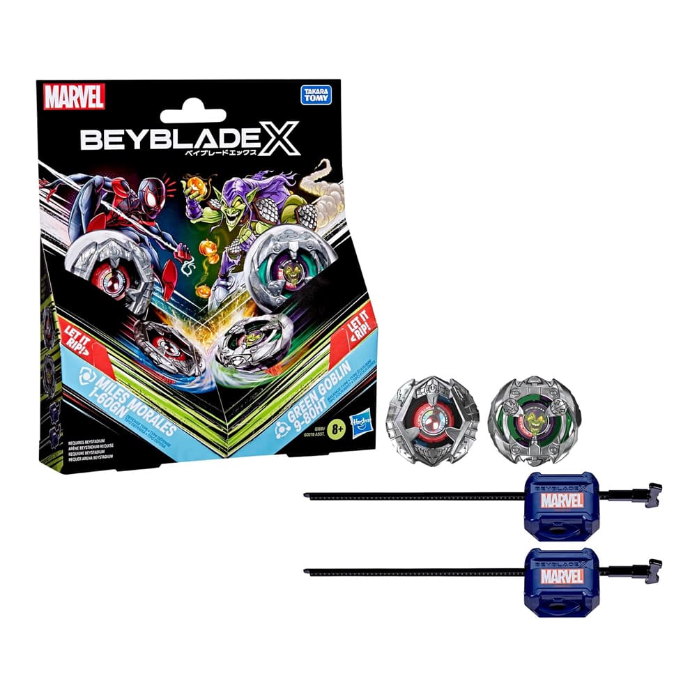 Beyblade X Miles Morales 1-60GN / Green Goblin 9-80HT