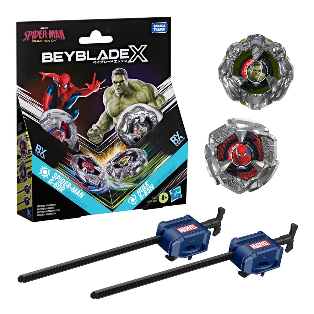 Beyblade X Marvel Spider-Man 6-60R & Hulk 3-85N Multipack