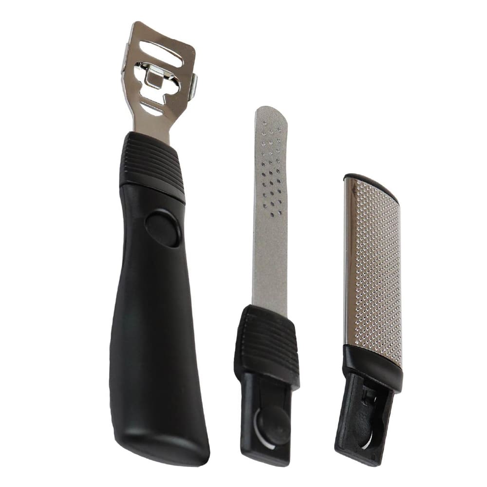 Camille kit tagliacalli acciaio inox manico in plastica per pedicure