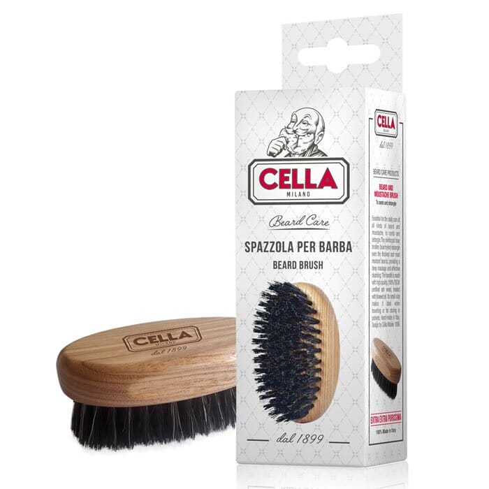 Cella Milano beard brush in boar bristle and nylon