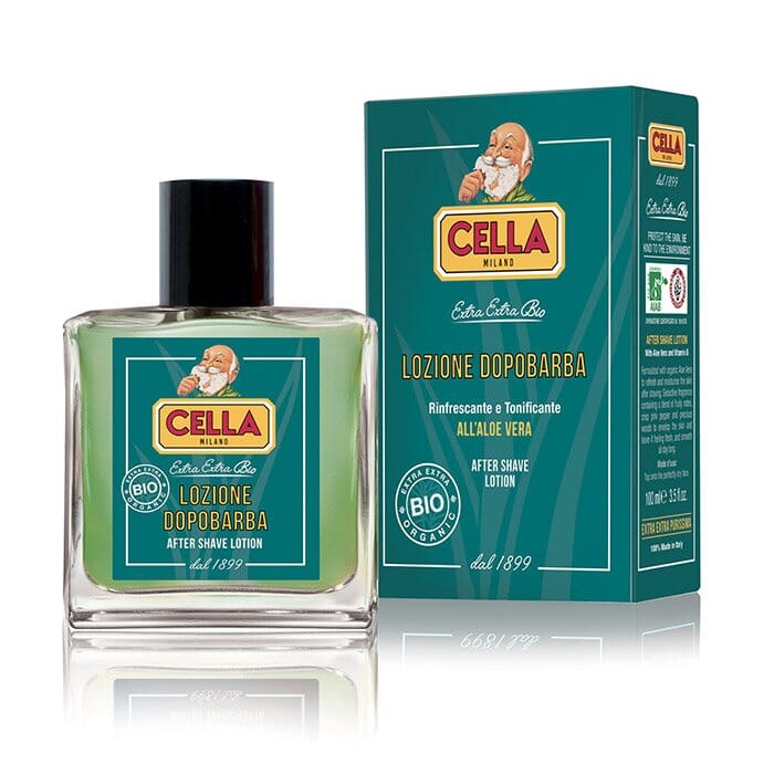 Cella aftershave lotion organic with aloe vera 100ml