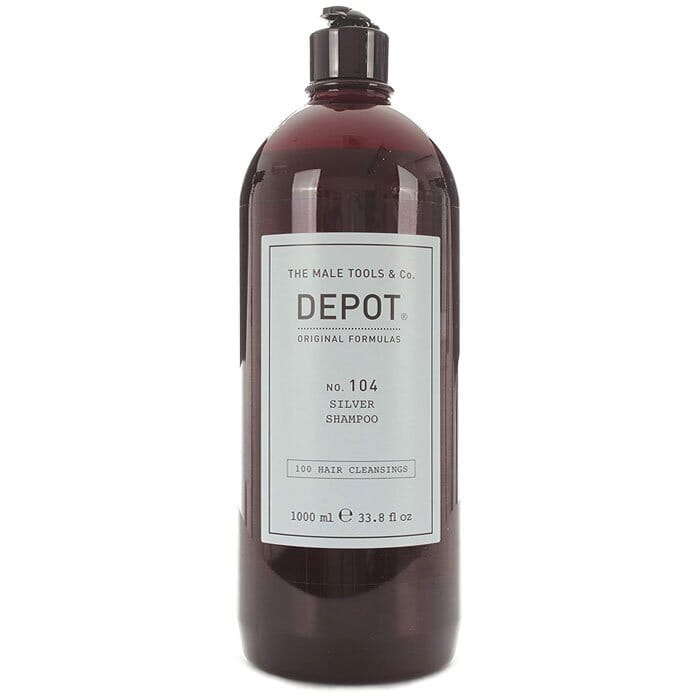 Depot 104 shampoo capelli specifico per capelli grigi, bianchi e deco 1000ml