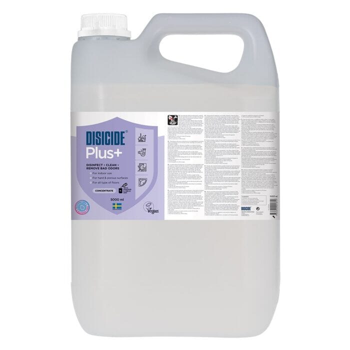 Disicide disinfectant and cleaner plus+ for surfaces and floors 5lt