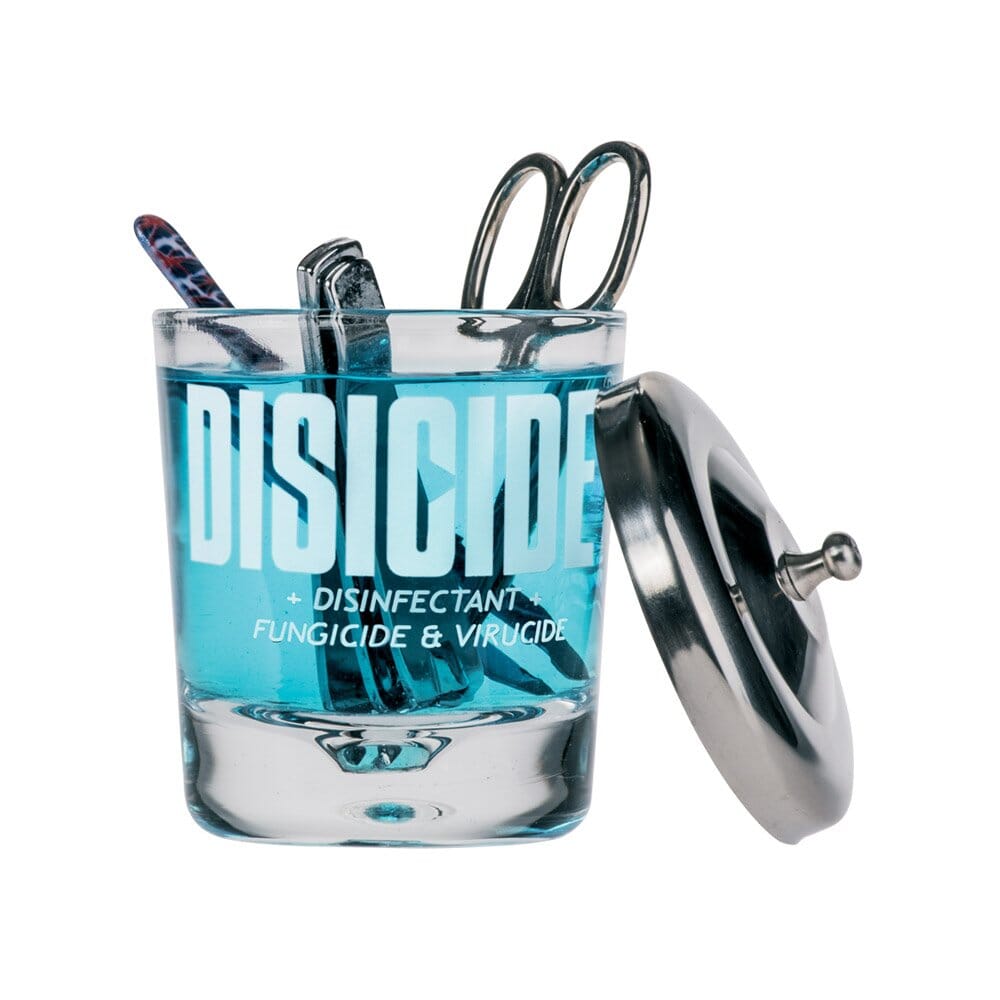 Disicide disinfecting glass jar for manicure tools 160ml