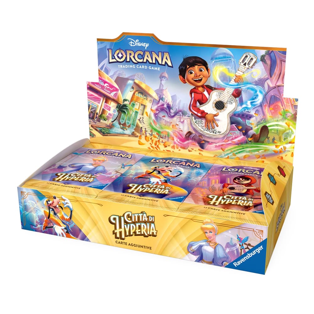 Disney Lorcana Città di Hyperia Booster Box 24 Bustine ITA