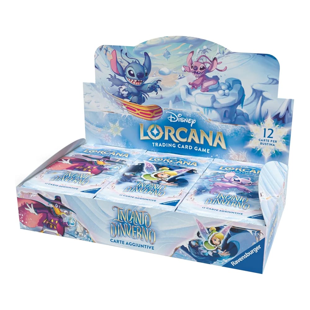 Disney Lorcana Incanto d'Inverno Booster Box 24 Bustine ITA