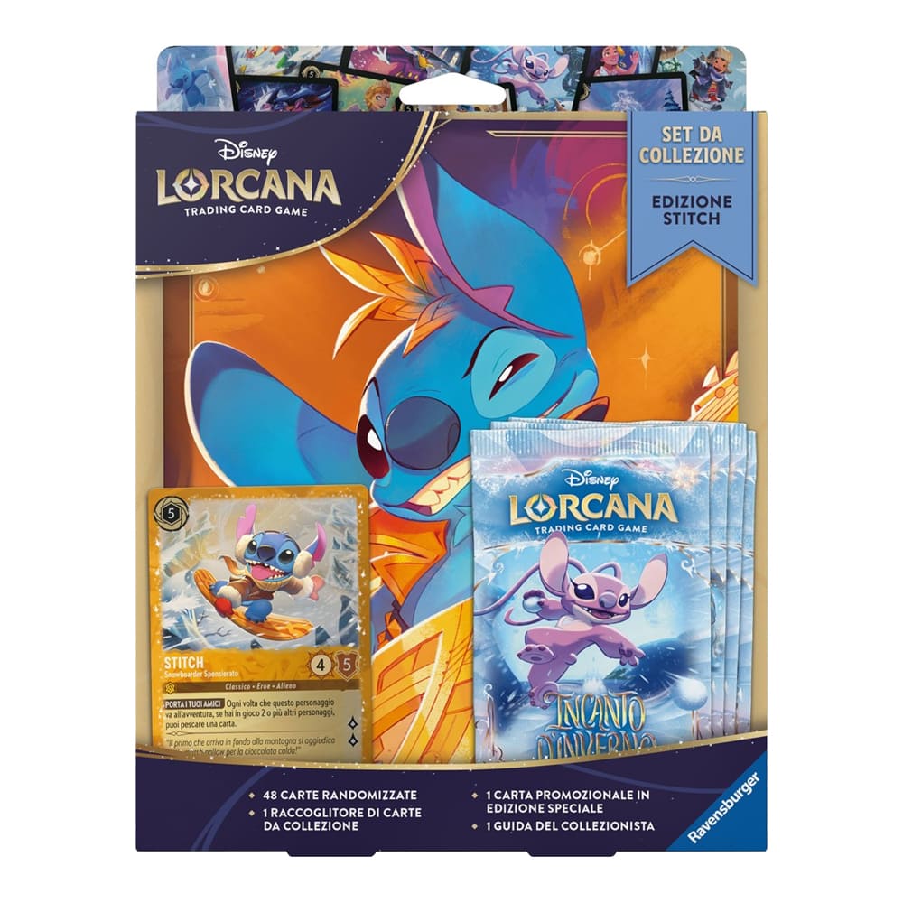 Disney Lorcana Incanto d'Inverno Set Introduttivo da Collezione Stitch ITA