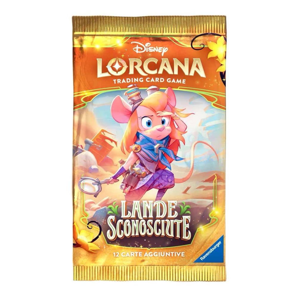 Disney Lorcana Lande Sconosciute Booster Pack 1 Bustina ITA