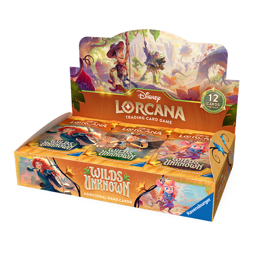 Disney Lorcana Wilds Unknown Booster Box 24 Bustine ENG