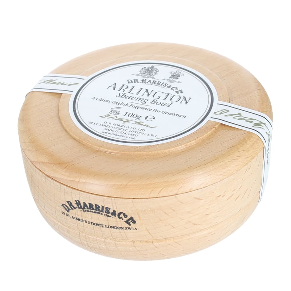 Dr Harris sapone da barba Arlington in ciotola di legno 100g