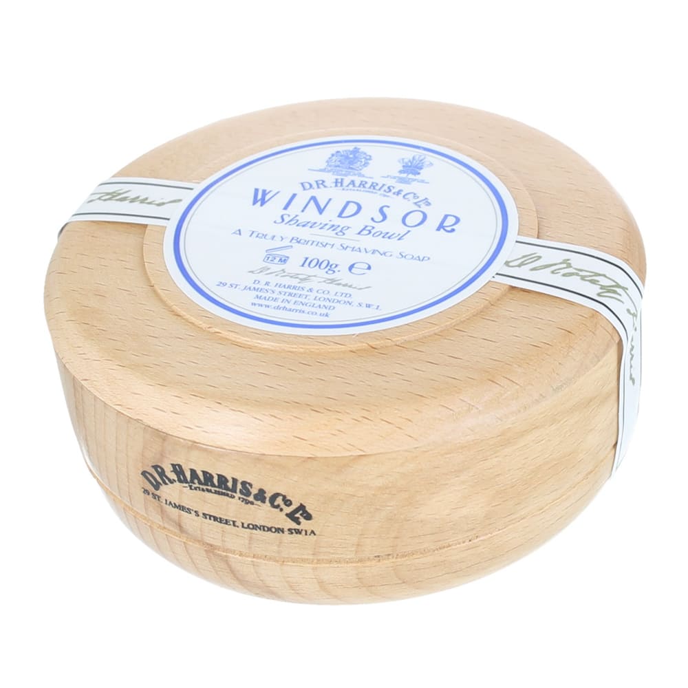 Dr Harris sapone da barba Windsor in ciotola di legno 100g