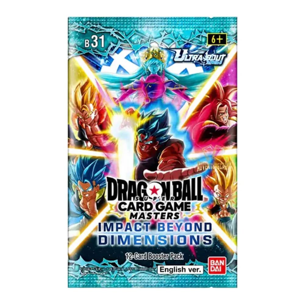 Dragon Ball Super B31 Impact Beyond Dimensions Booster Pack 1 Bustina ENG