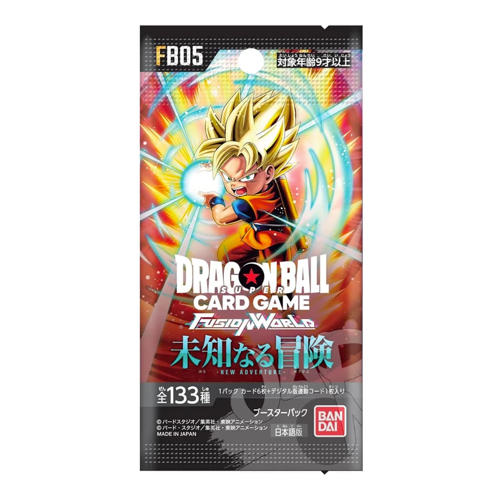 Dragon Ball Fusion World FB05 New Adventure Booster Pack 1 Bustina JPN