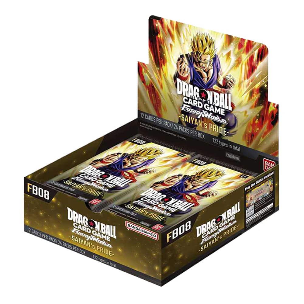 Dragon Ball Fusion World FB08 Saiyan's Pride Booster Box 24 Bustine ENG