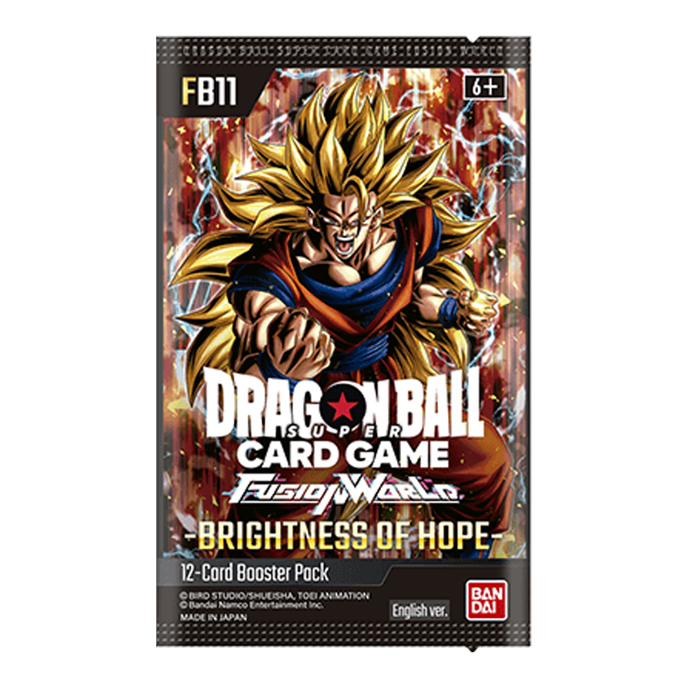 Dragon Ball Fusion World FB11 Brightness of Hope Booster Pack 1 Bustina Versione Inglese