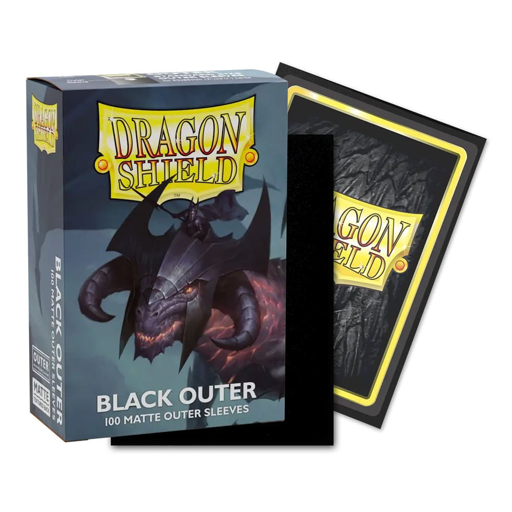 Dragon Shield Black Matte Outer Sleeves 100 pezzi