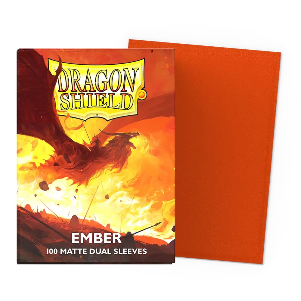 Dragon Shield Ember Dual Matte Bustine protettive Standard 100 pezzi