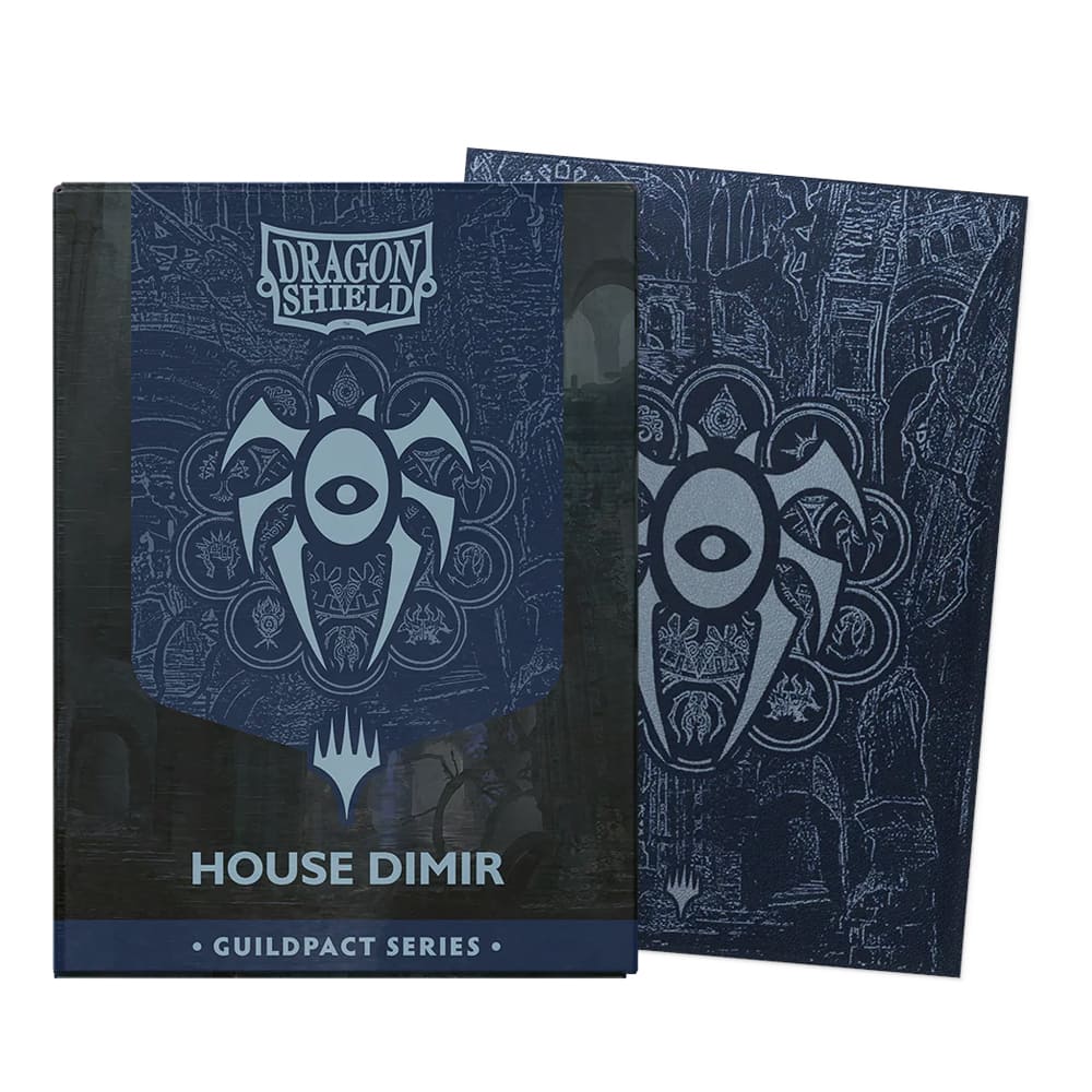 Dragon Shield House Dimir Guildpact Series Matte Dual Art - 100 Bustine