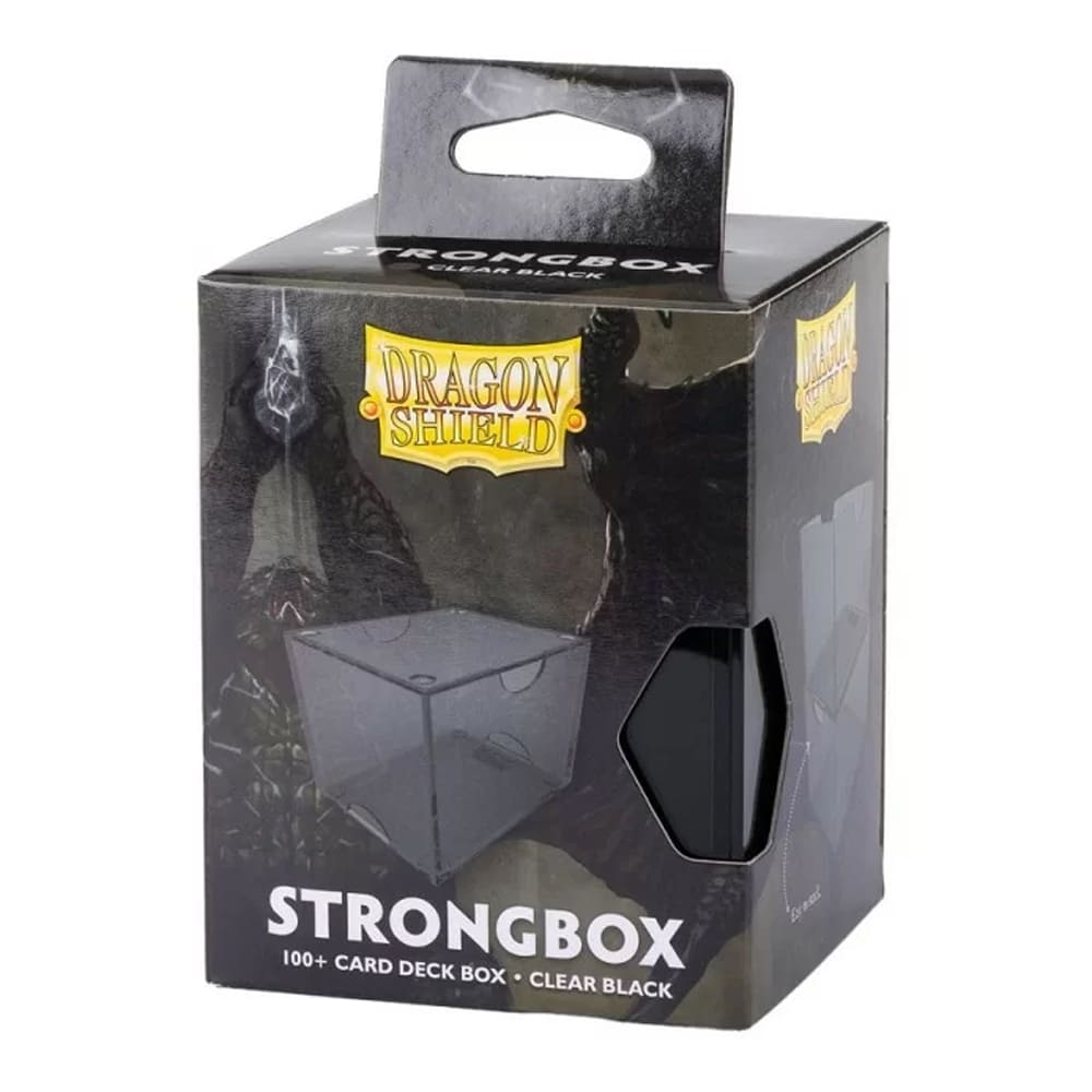 Dragon Shield Strongbox Clear Black portamazzo 100+