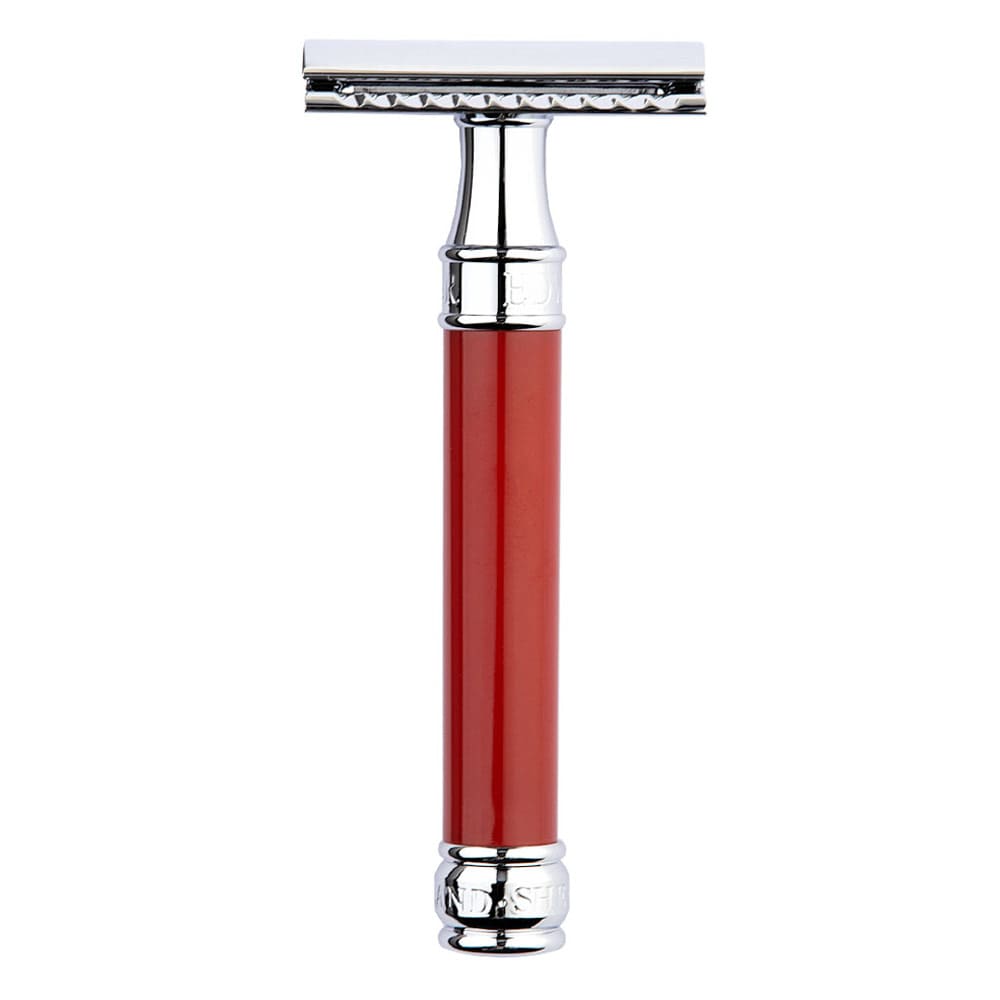 Edwin Jagger rasoio di sicurezza manico rosso DE81BL