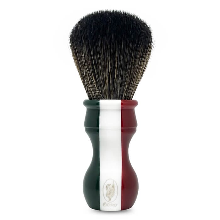 Extro Cosmesi shaving brush synthetic italian flag medium hard