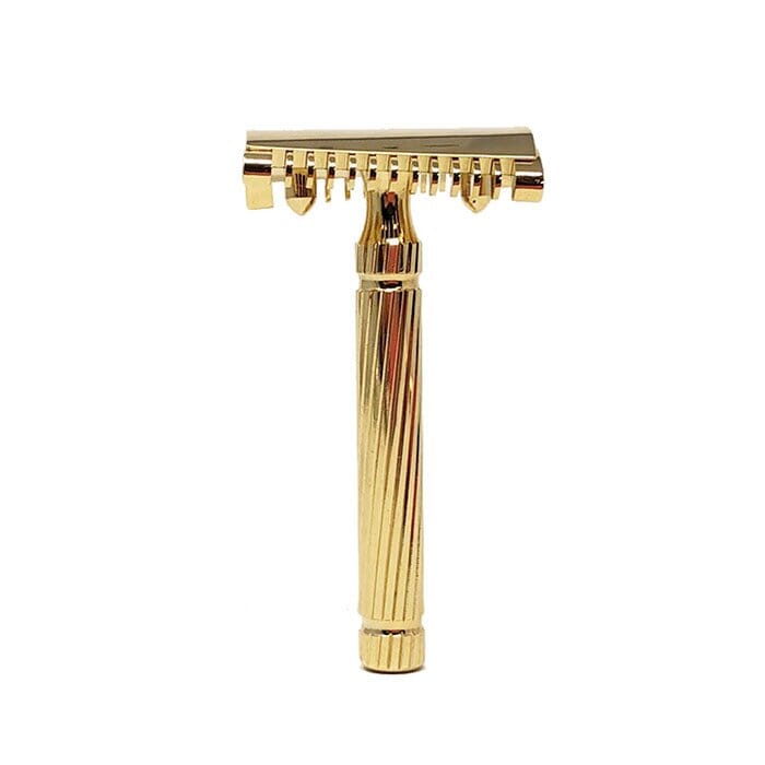 Fatip safety razor piccolo storto original open comb gold