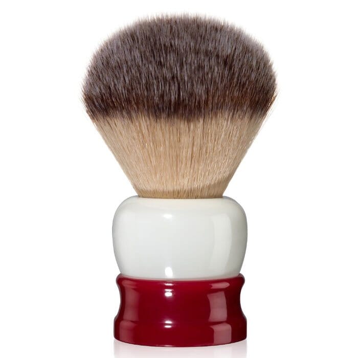 Fine stout shaving brush red and white 24mm