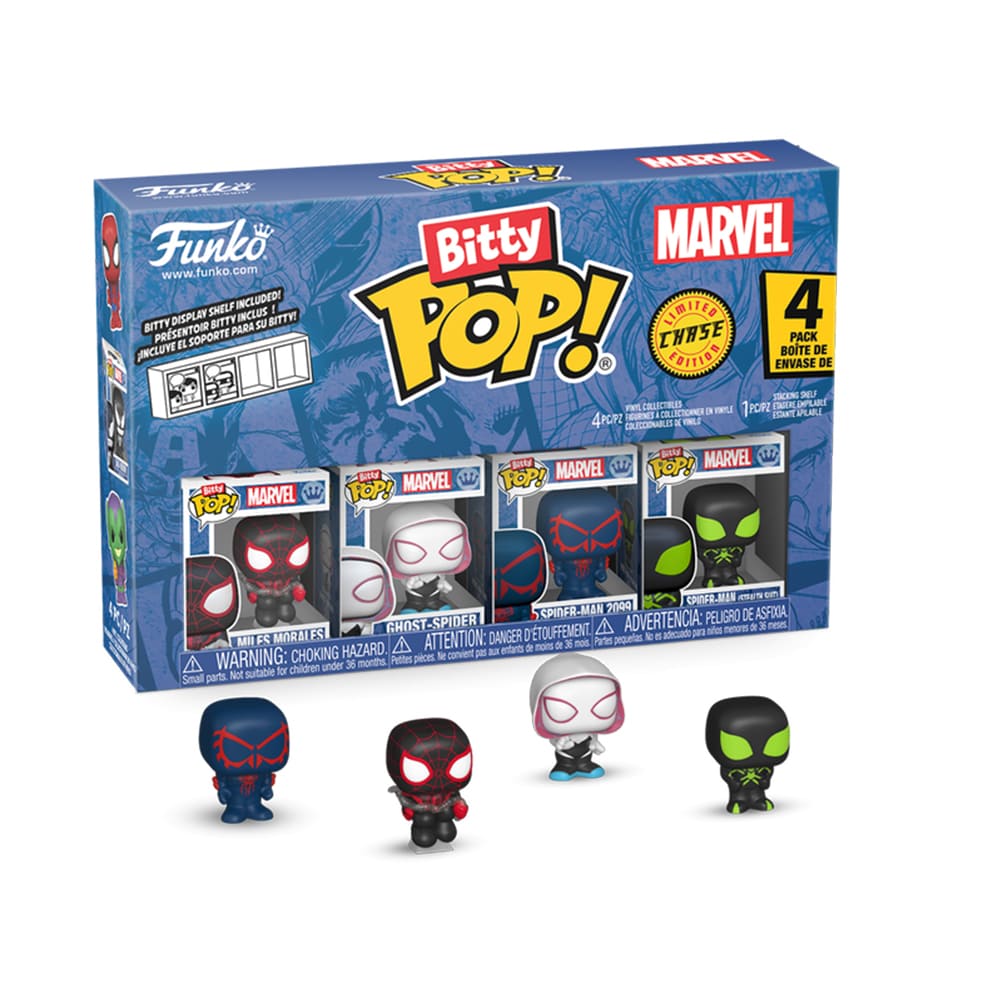 Funko Pop Spider Man Miles Morales 4 pack Bitty Pop 2,5cm