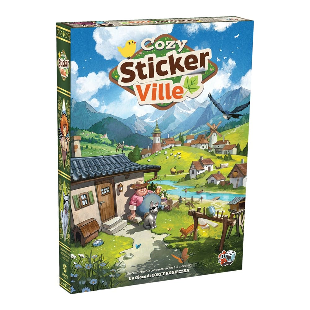 Cozy Stickerville gioco da tavolo versione italiano