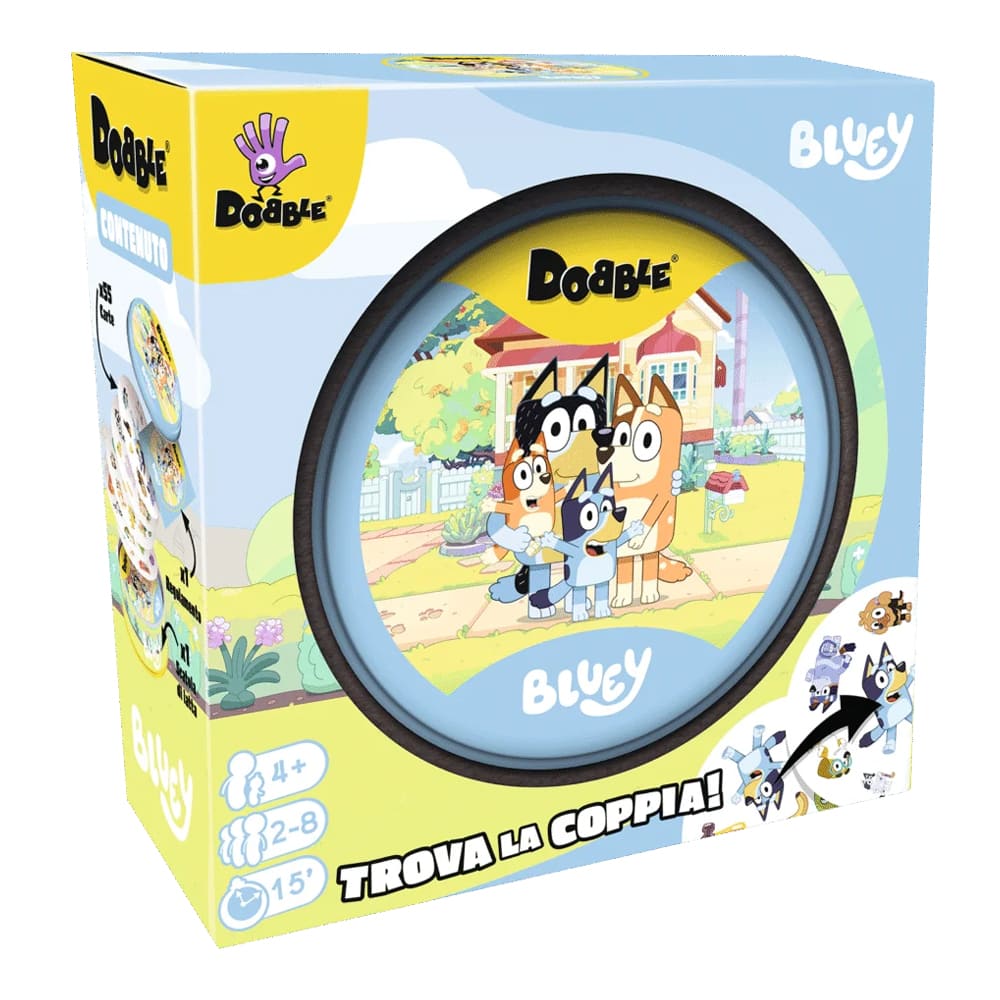 Dobble Bluey gioco da tavolo versione Italiano Dobble Bluey gioco da tavolo versione Italiano