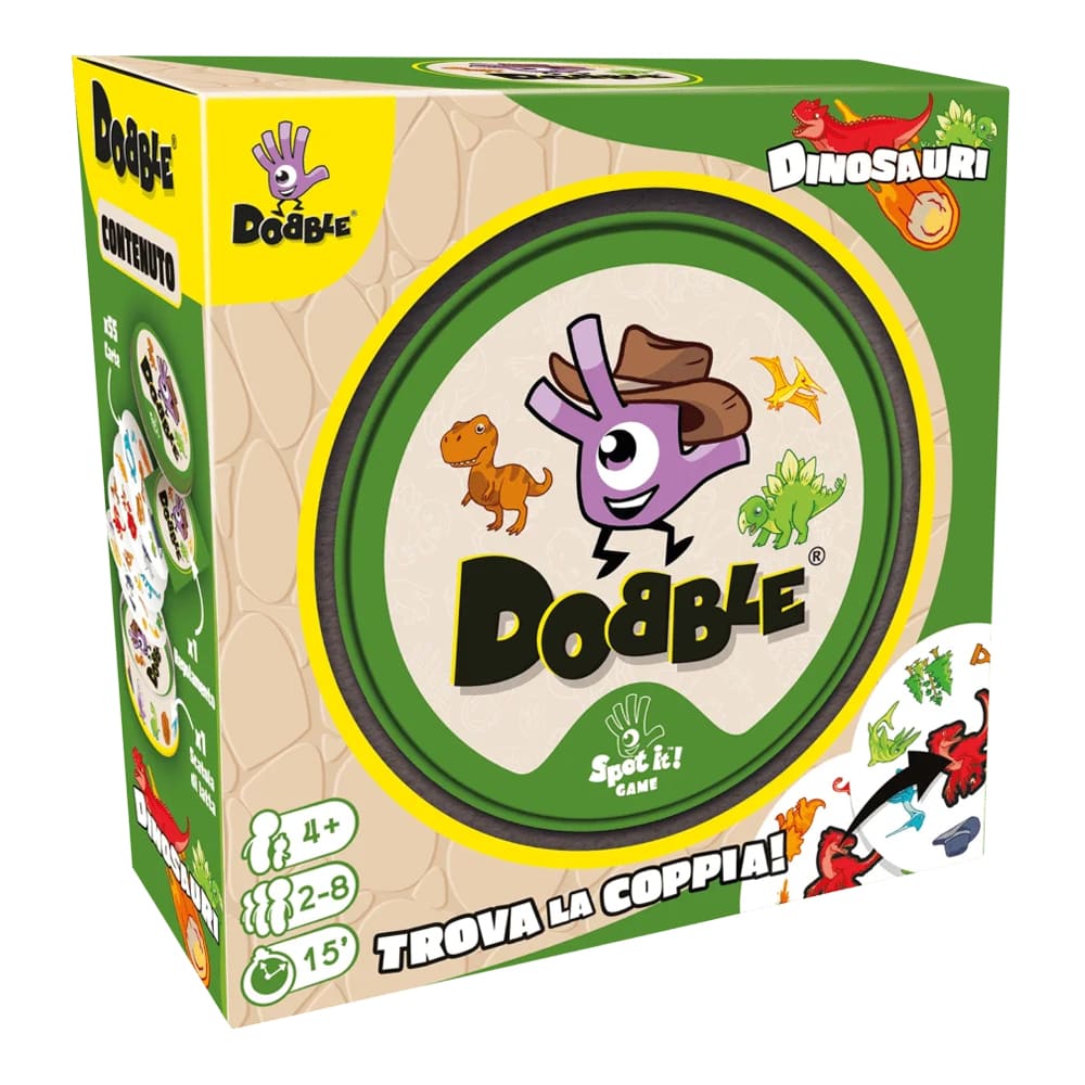Dobble Dinosauri gioco da tavolo versione Italiano Dobble Dinosauri gioco da tavolo versione Italiano