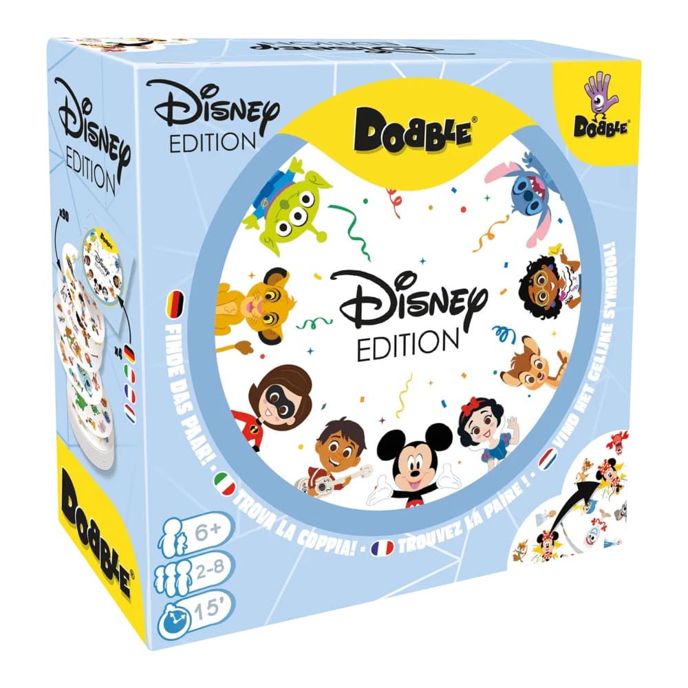 Dobble Disney Anniversary gioco da tavolo versione Italiano