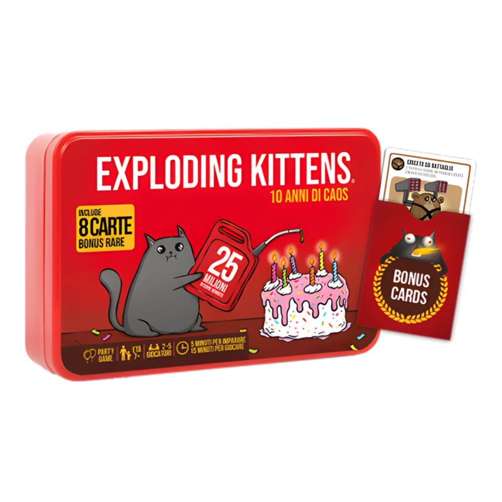 Exploding Kittens 10 anni di Caos espansione ITA