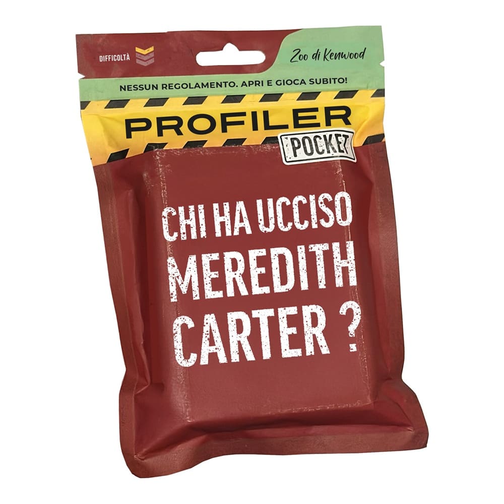 Profiler Pocket Chi Ha Ucciso Meredith Carter? Gioco da tavolo versione italiano Profiler Pocket Chi Ha Ucciso Meredith Carter? Gioco da tavolo versione italiano