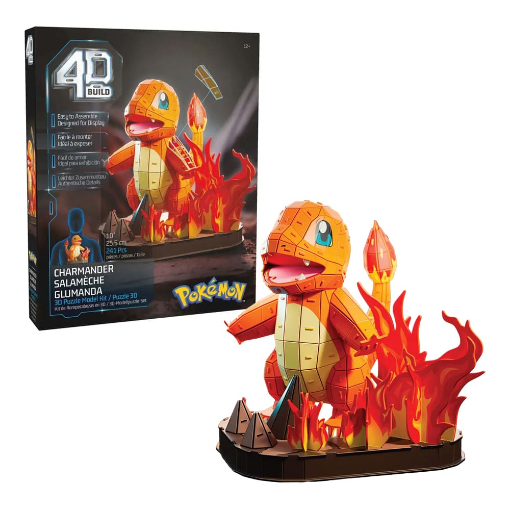 Puzzle 3D Pokémon Charmander 4D Build da 241 pezzi