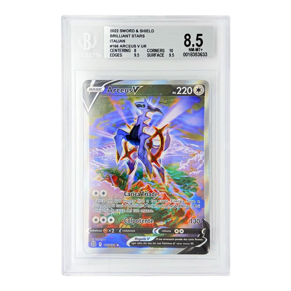 Arceus V Astri Lucenti 166/172 Beckett 8,5 ITA certificato 0018353633