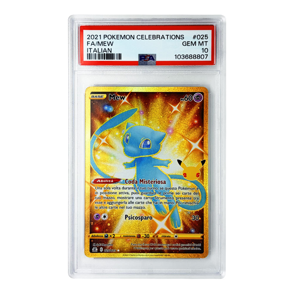 Mew Gran Festa Celebrations 025/025 Gradato PSA 10 versione Italiano