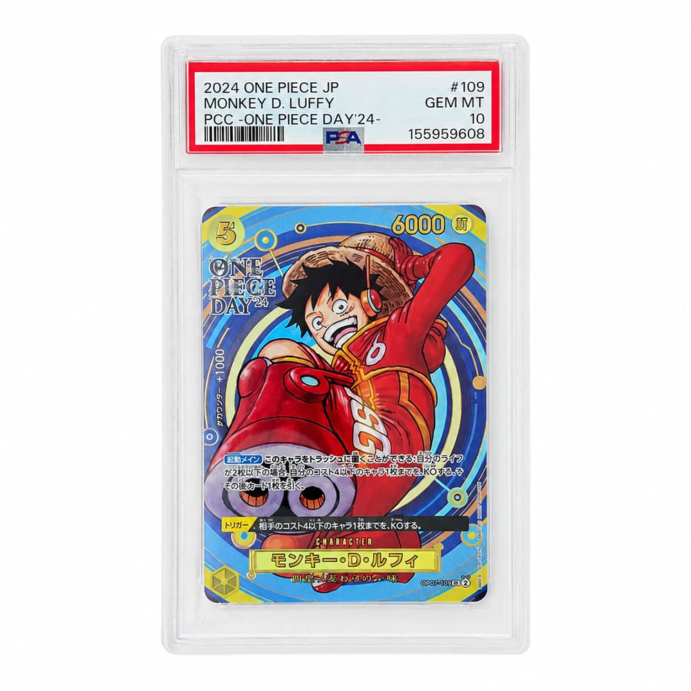 Monkey D. Luffy OP07-109 Premium Card Collection ONE PIECE DAY '24 PSA 10 Giapponese Cert 155959608