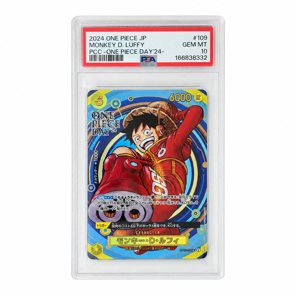 Monkey D. Luffy OP07-109 Premium Card Collection ONE PIECE DAY '24 PSA 10 Giapponese Cert 166838332