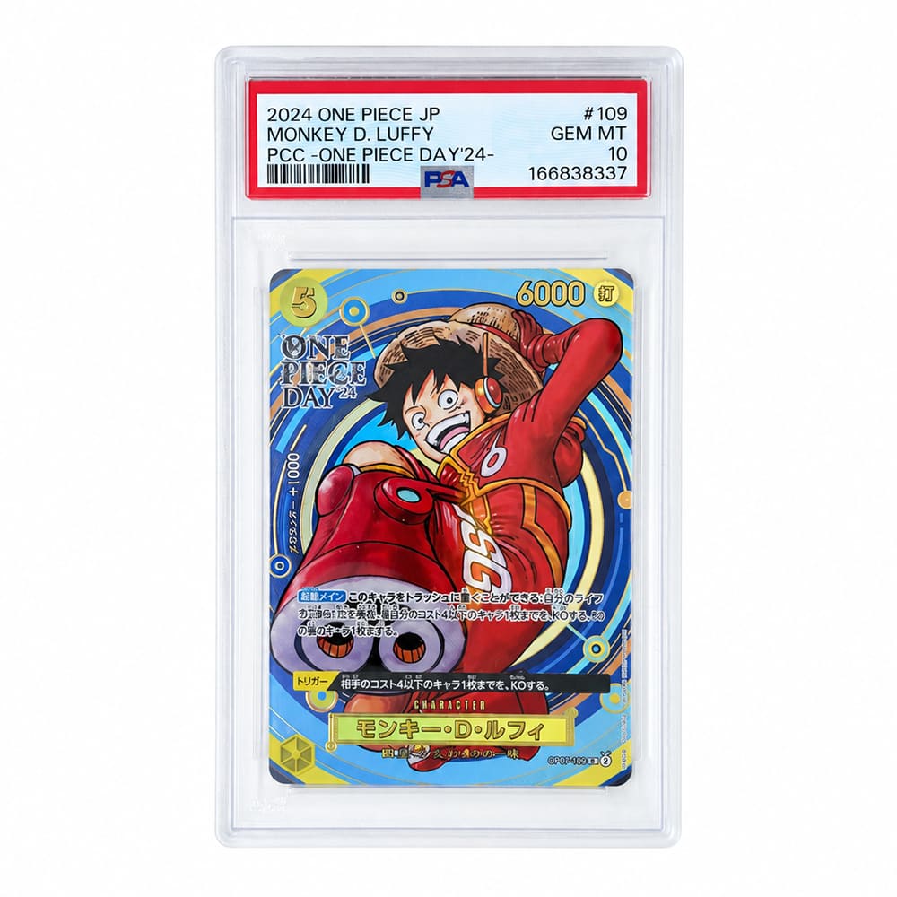 Monkey D. Luffy OP07-109 Premium Card Collection ONE PIECE DAY '24 PSA 10 Giapponese Cert 166838337