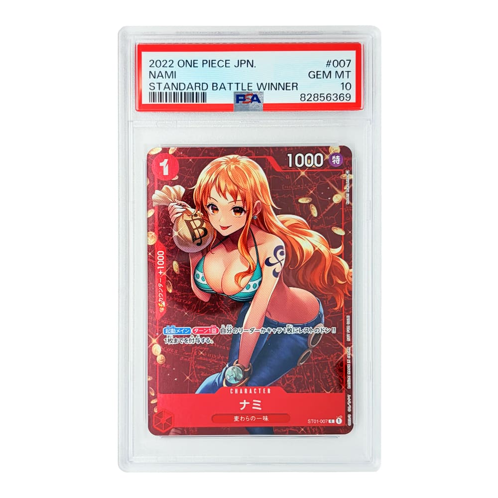 Nami standard Batlle Winner Card ST01-007 PSA10 versione Giapponese