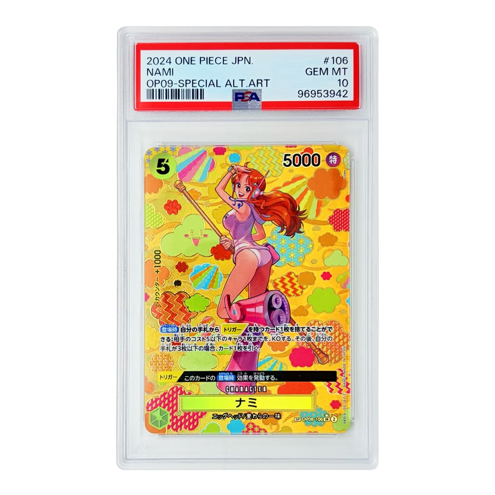 Nami Special Alternate Art OP08-106 PSA 10 versione Giapponese