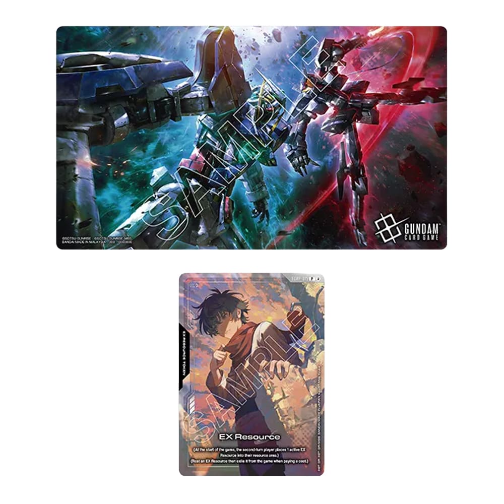 Gundam Card Game Official Playmat & Card Set Mobile Suit Gundam 00 ENG