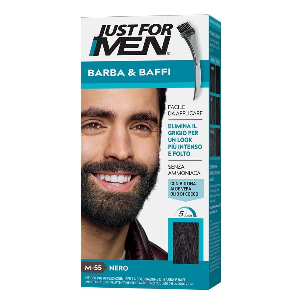 Just for Men colorante per barba e baffi nero M55
