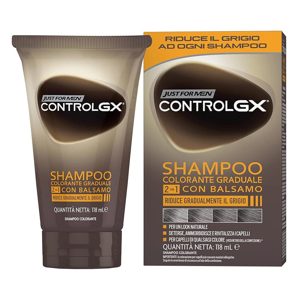 Just for Men shampoo colorante graduale ControlGX con balsamo