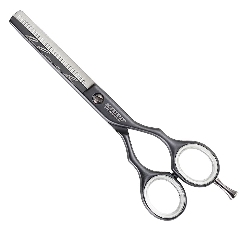 Kiepe professional thinning scissors luxury black half blade 5.5