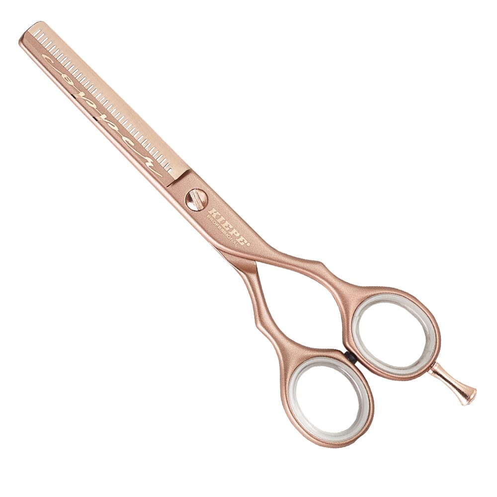 Kiepe professional thinning scissors luxury copper half blade 5.5
