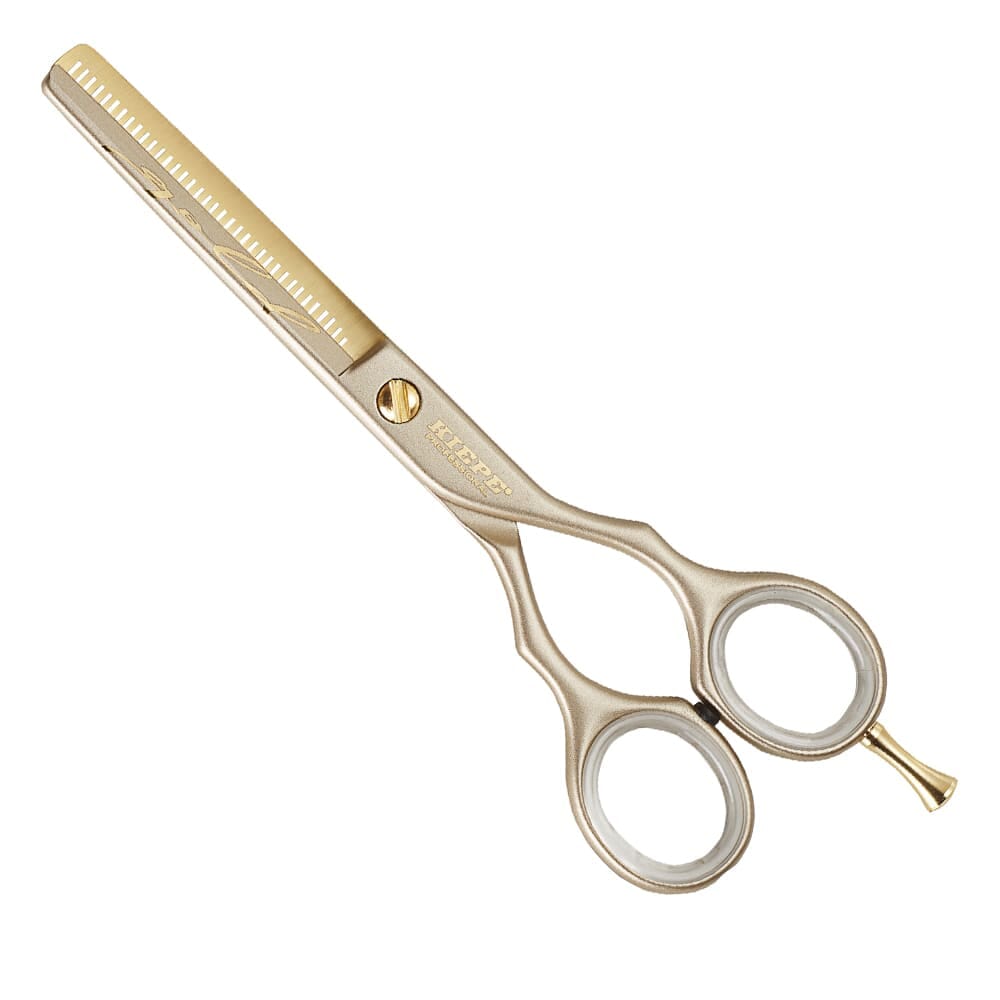 Kiepe professional thinning scissors luxury gold half blade 5.5